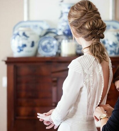 hair, dress and feminine