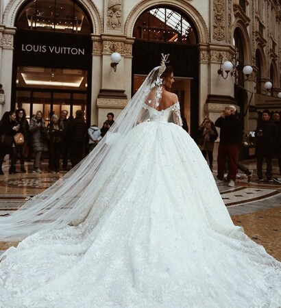 white, bride and milan