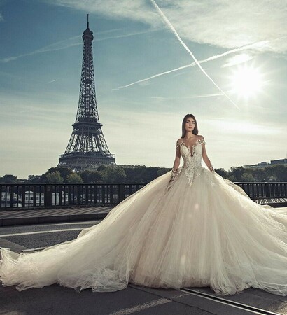 landscape, sposa and beautiful