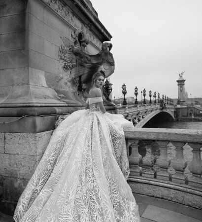 black and white, jewels and bride