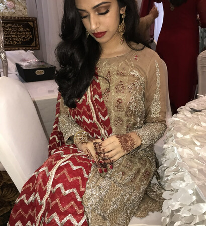 jewelry, red and makeup