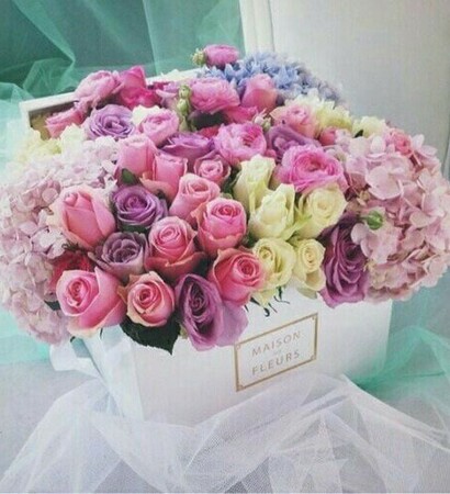 bouquet, romantic and colorful