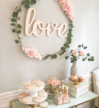 wall, food and decorating
