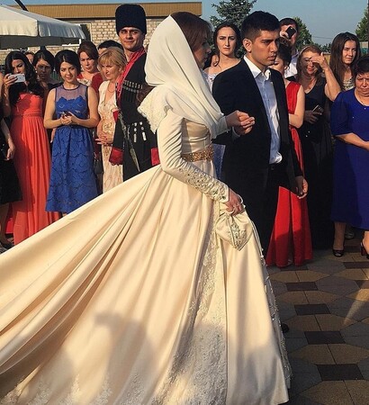 bride, traditional and chechenka