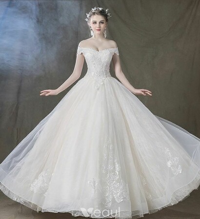 lace flower, wedding dresses and backless