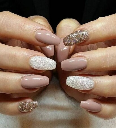 nails, blush nails and wedding nails