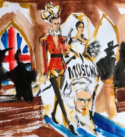 royal wedding, Moschino and draw