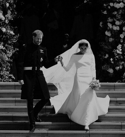 marriage, b&w and royal wedding