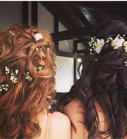 bridesmaid, flowers and bff