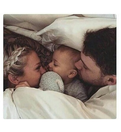 baby, couple and love