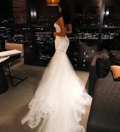 white, say i do and wedding dress