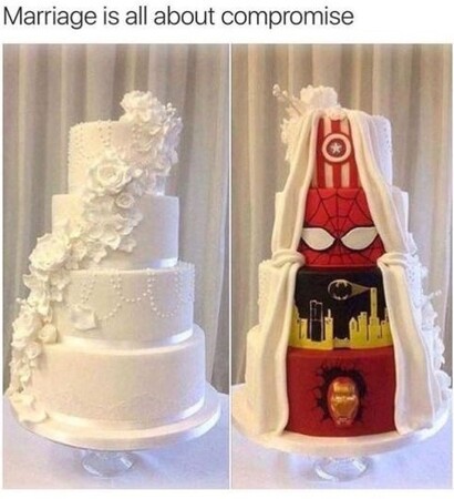 batman, eat and cake