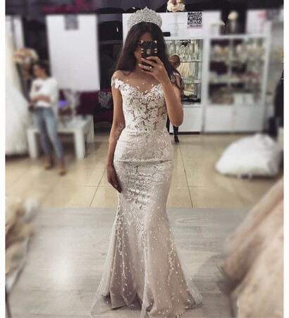 bridal gown, style and white