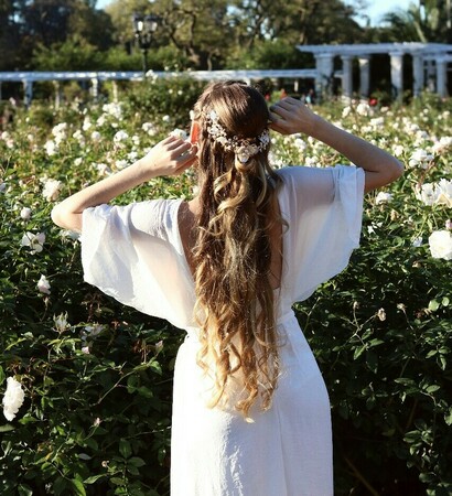 nature, white dress and white