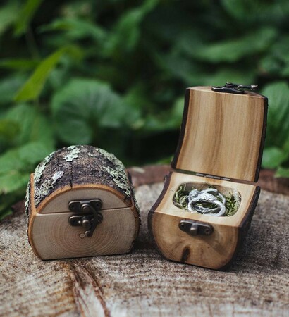 fairy tale, ring box and wooden