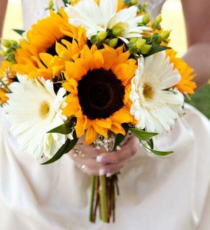 flowers, boucquet and sunflowers