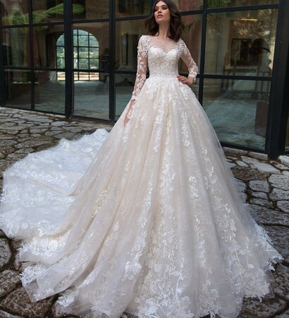 dress, bride and look
