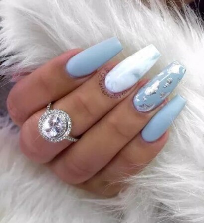 ring, blue and nails