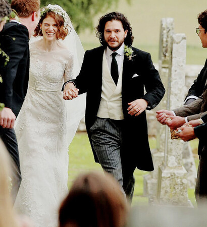 rose leslie, love and kit harington