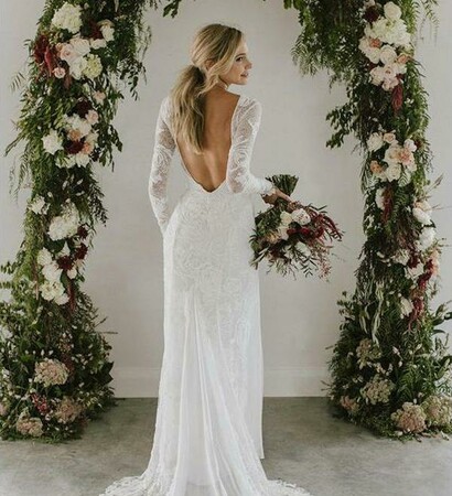 beach wedding dress
