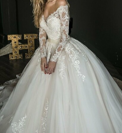 dress, bride and look