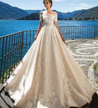 big day, ocean and bride
