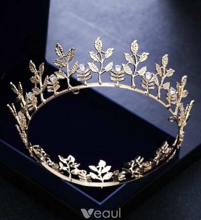 gold leaf tiara, bridal hair accessories and wedding accessories