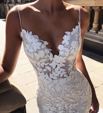 bride, dress and look