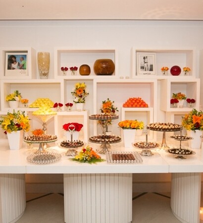party, candy table and wedding decoration