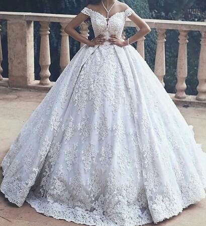 wedding dress, diamonds and white