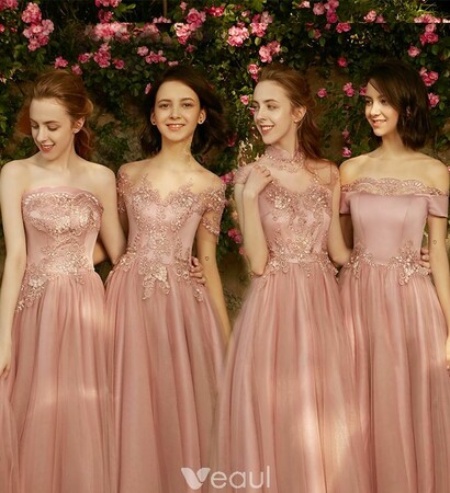 tulle dress, pearl pink dress and beautiful dress