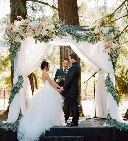 lovers, flowers and groom