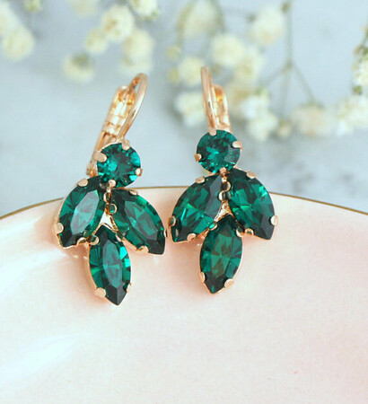 gift for her, rose gold earrings and bridal earrings