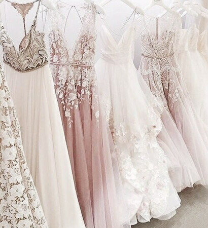 perfect, pink and weddingdress