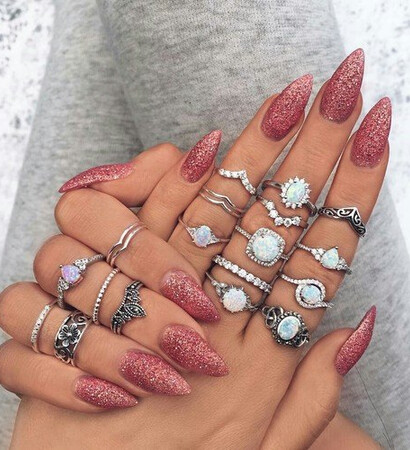 fingernails, moda and girl