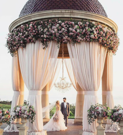 hair, flowers and architecture