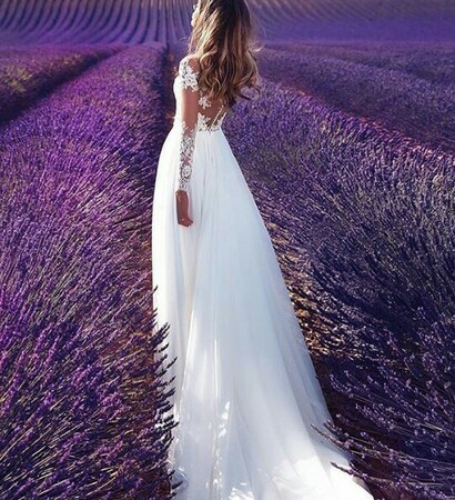 love, follow and white dress