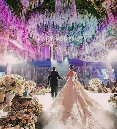luxury, lights and flowers