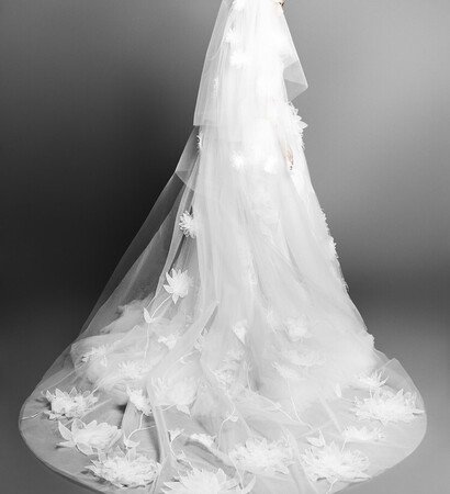 high fashion, haute couture and white dress
