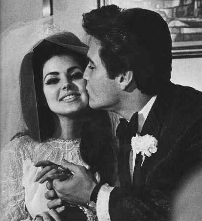in love, couple and priscilla presley