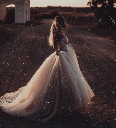 girl, nature and long hair