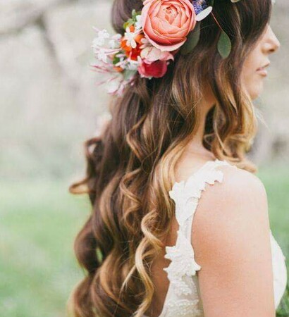 hair, flowers and wedding goals