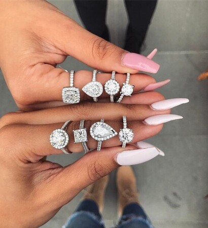 luxury, wedding rings and pretty