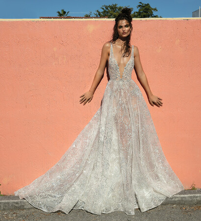 berta, bride and dress