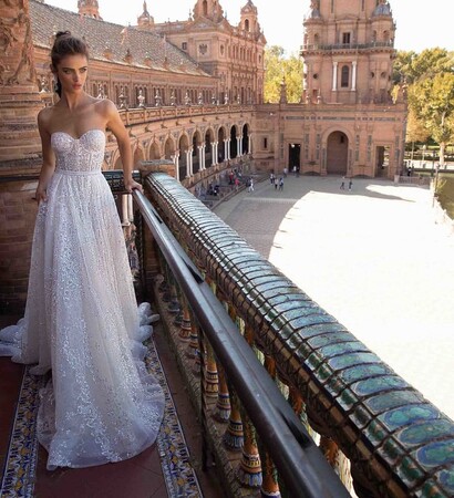 dress, berta and bride