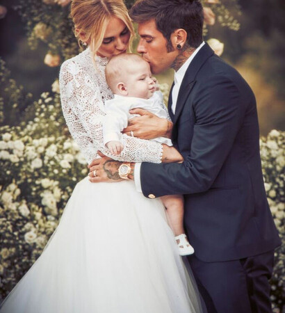 wedding gown, chiara ferragni and dior