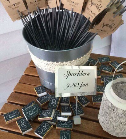 wedding goals, fireworks and ideas