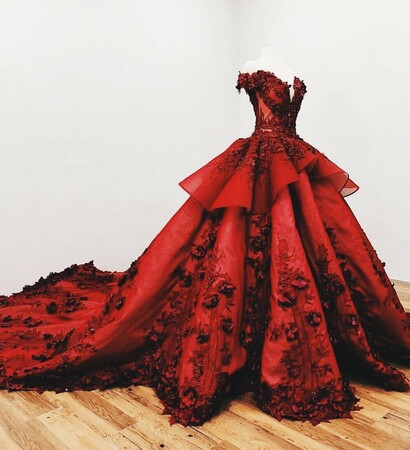 bride, dress and dark