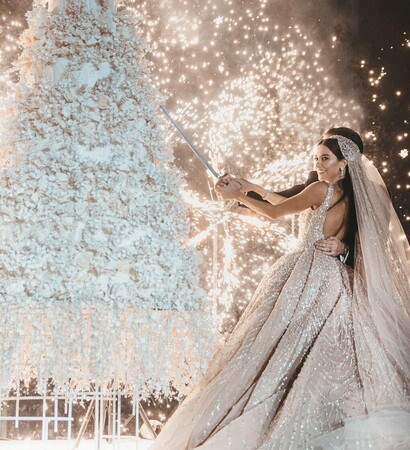dress, couple and bride