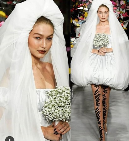 fashion, gigi hadid and wedding dress